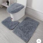 3pcs Fluffy Toilet Set