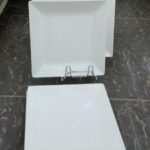 12 pcs squared melamine plates