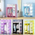 3 Column Cabinet Portable Wardrobe