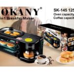 Sokany 3 in 1 Breakfast Maker (oven,grill,pan and coffee)