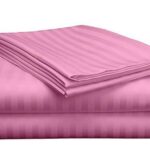 Satin stripped bedsheets (7*8)