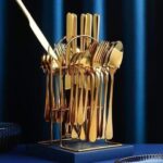 24 Pieces Gold Cutlery Set