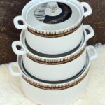 Elegant Set Of 3 Soup Pots