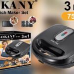 Sokany 3 in 1 Sandwich Maker