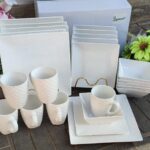 24PCs Ceramic Dinner Sets Plates, Cups,Saucers &Side Plates.