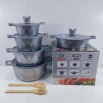 Bosch 12 Pcs Cookware With Silicon Lid Covers
