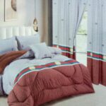 6*6 Woollen Duvet Cover sets with matching curtains