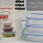 3 Glass Storage Bowls