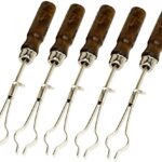 Test tube holder with wooden handle