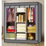 3Column Wooden Portable Wardrobe