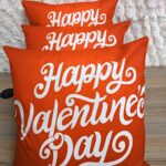 Valentine-themed throw pillow case