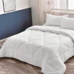 White Striped Cotton Binded Duvet Set