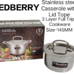 REDBERRY Stainless Steel Casserole with Lid