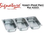 3-Piece Food Pan Insert for Triple Chafing Dish