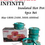 Plastic Designer Insulated Hotpot Set (4pcs)