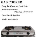 GEMINI Gas Cooker – Model GGS-01 (2 Burner)