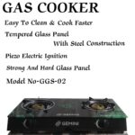GEMINI Gas Cooker – (2 Burner) with Glass Top