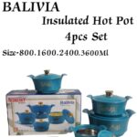 Plastic Designer Hotpot Set – Balavia 4-Piece