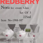 Nora Ice Cream Glass Set of 3