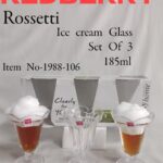 Rossetti Ice Cream Glass Set of 3
