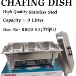 Triple Partition Chafing Dish