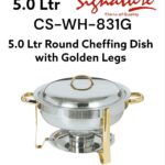 Signature 5.0L Round Chafing Dish with Gold Legs